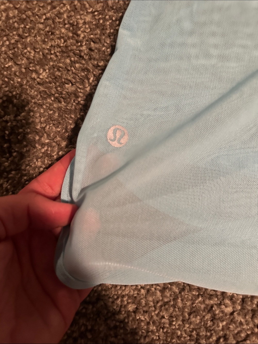lululemon athletica Sky Blue Racerback Mesh Tank - Picture 4 of 4